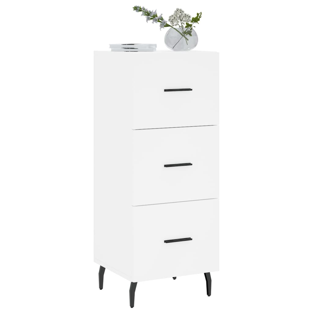 Sideboard White 34,5x34x90 cm Engineered Wood