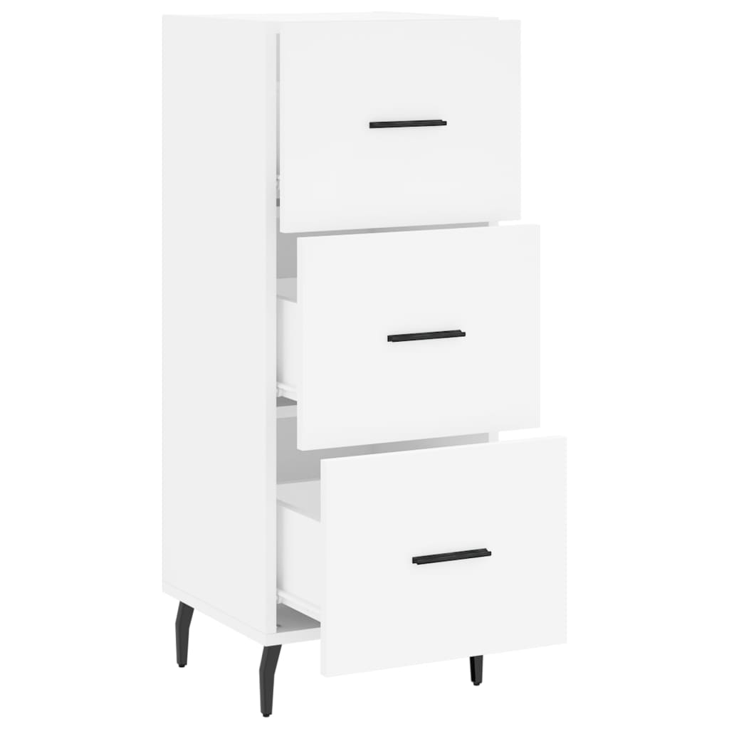 Sideboard White 34,5x34x90 cm Engineered Wood