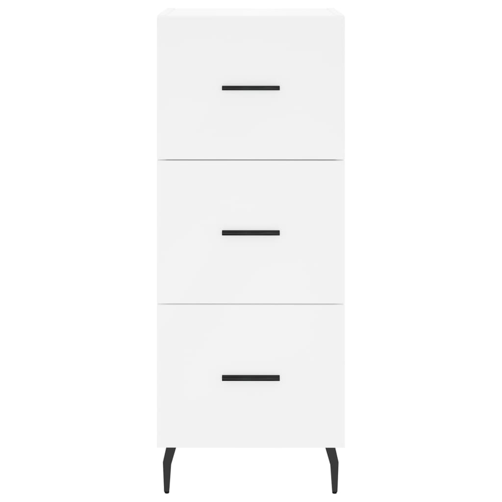 Sideboard White 34,5x34x90 cm Engineered Wood