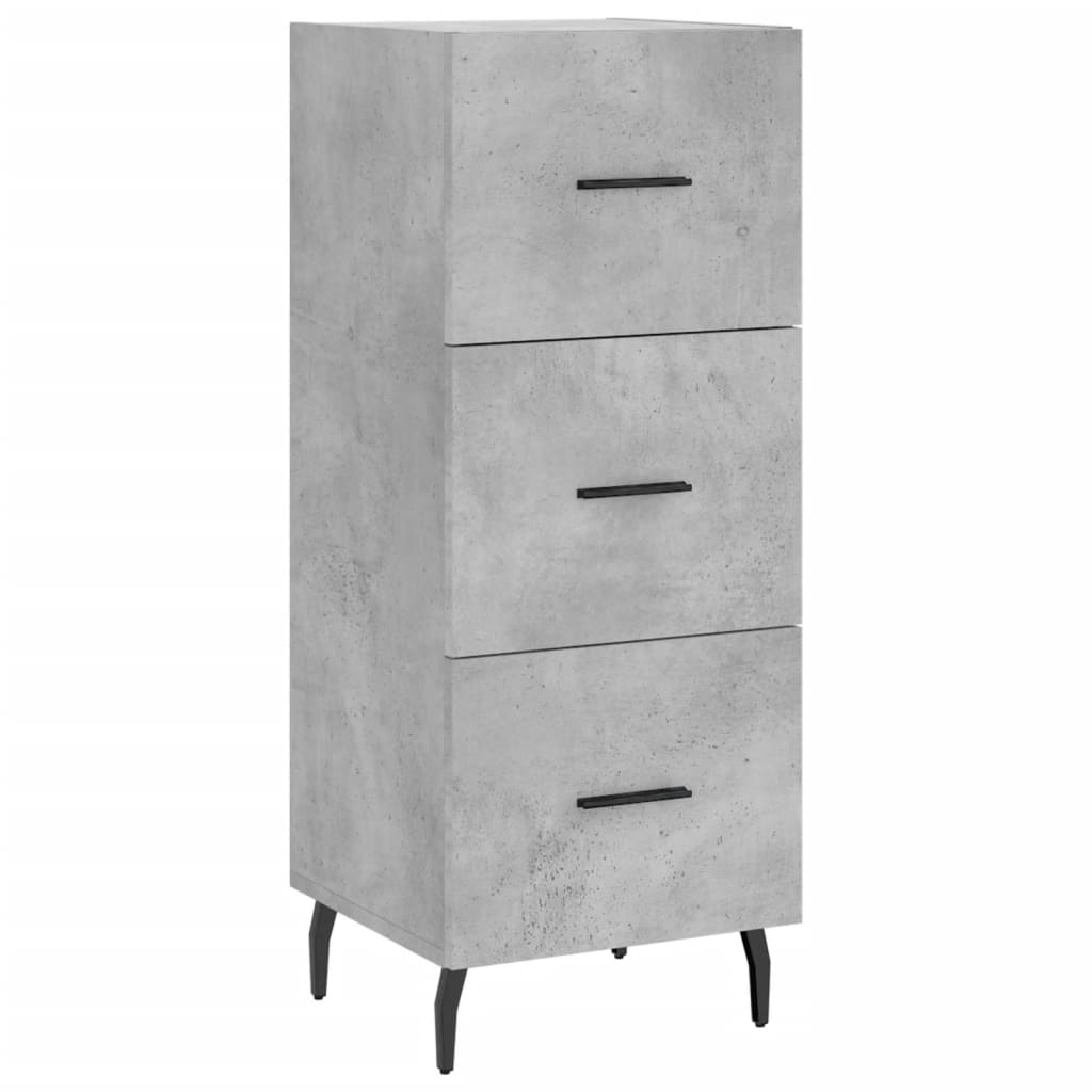 Sideboard Concrete Grey 34,5x34x90 cm Engineered Wood