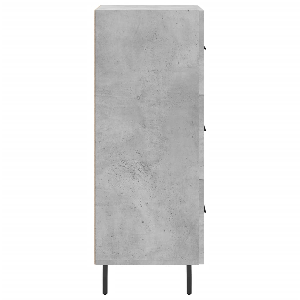 Sideboard Concrete Grey 34,5x34x90 cm Engineered Wood
