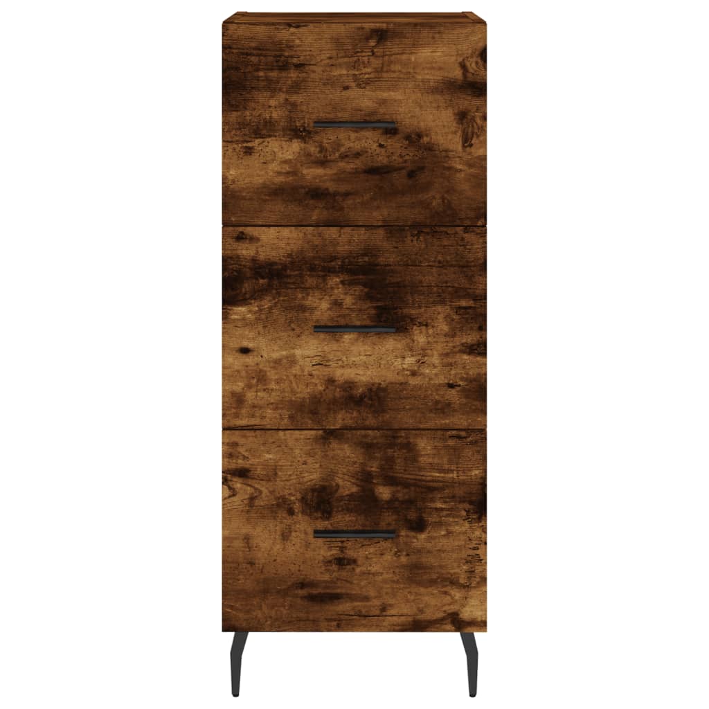 Sideboard Smoked Oak 34,5x34x90 cm Engineered Wood