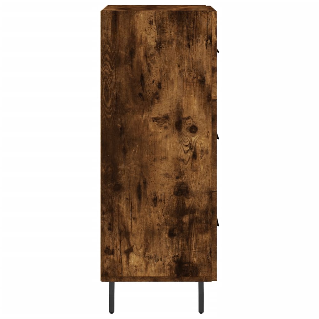 Sideboard Smoked Oak 34,5x34x90 cm Engineered Wood