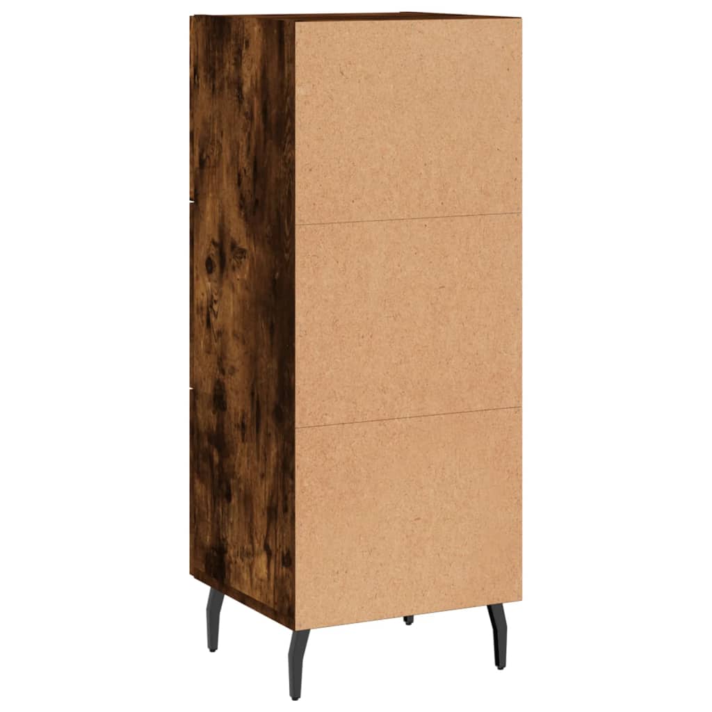 Sideboard Smoked Oak 34,5x34x90 cm Engineered Wood