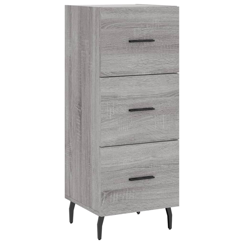 Sideboard Grey Sonoma 34,5x34x90 cm Engineered Wood