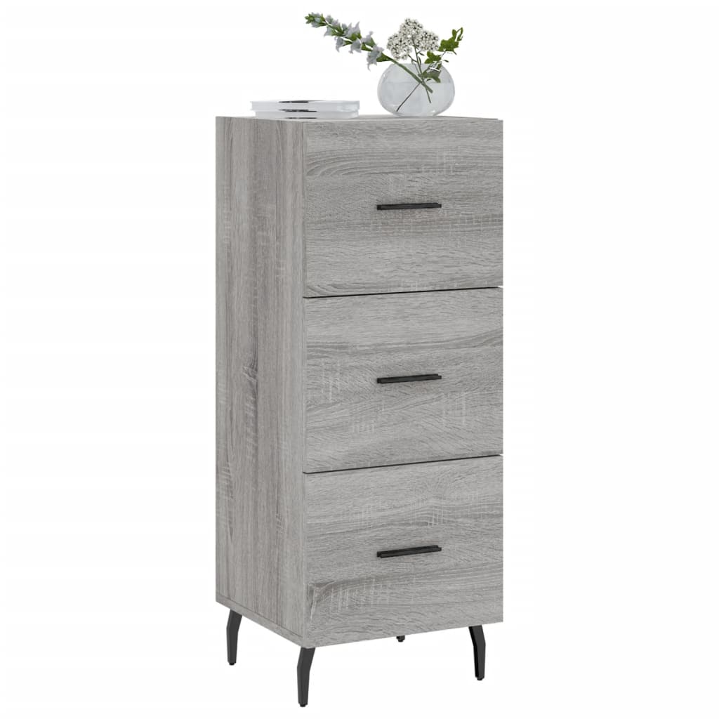 Sideboard Grey Sonoma 34,5x34x90 cm Engineered Wood