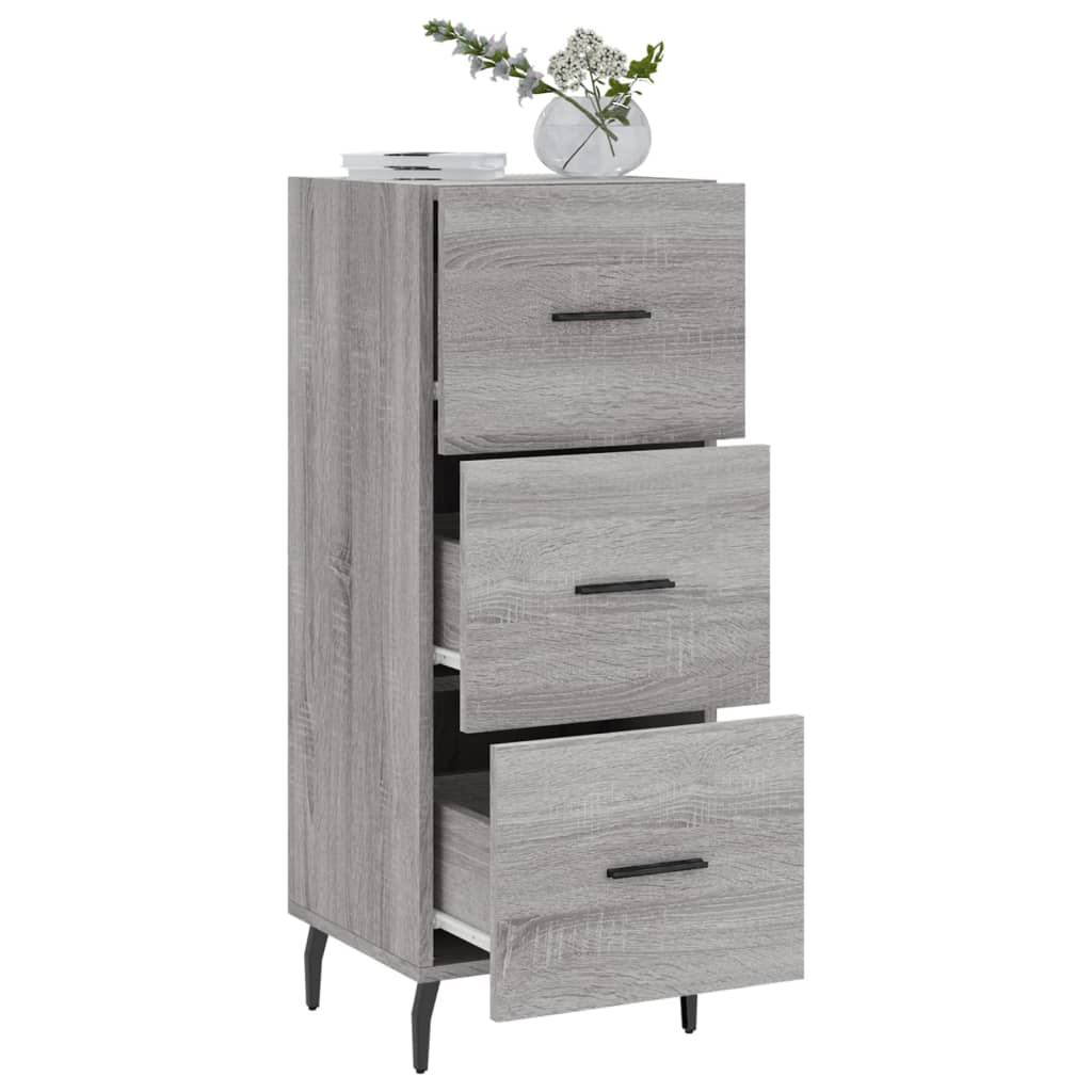 Sideboard Grey Sonoma 34,5x34x90 cm Engineered Wood