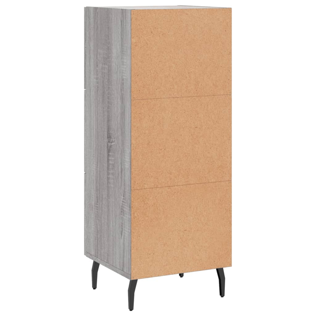 Sideboard Grey Sonoma 34,5x34x90 cm Engineered Wood