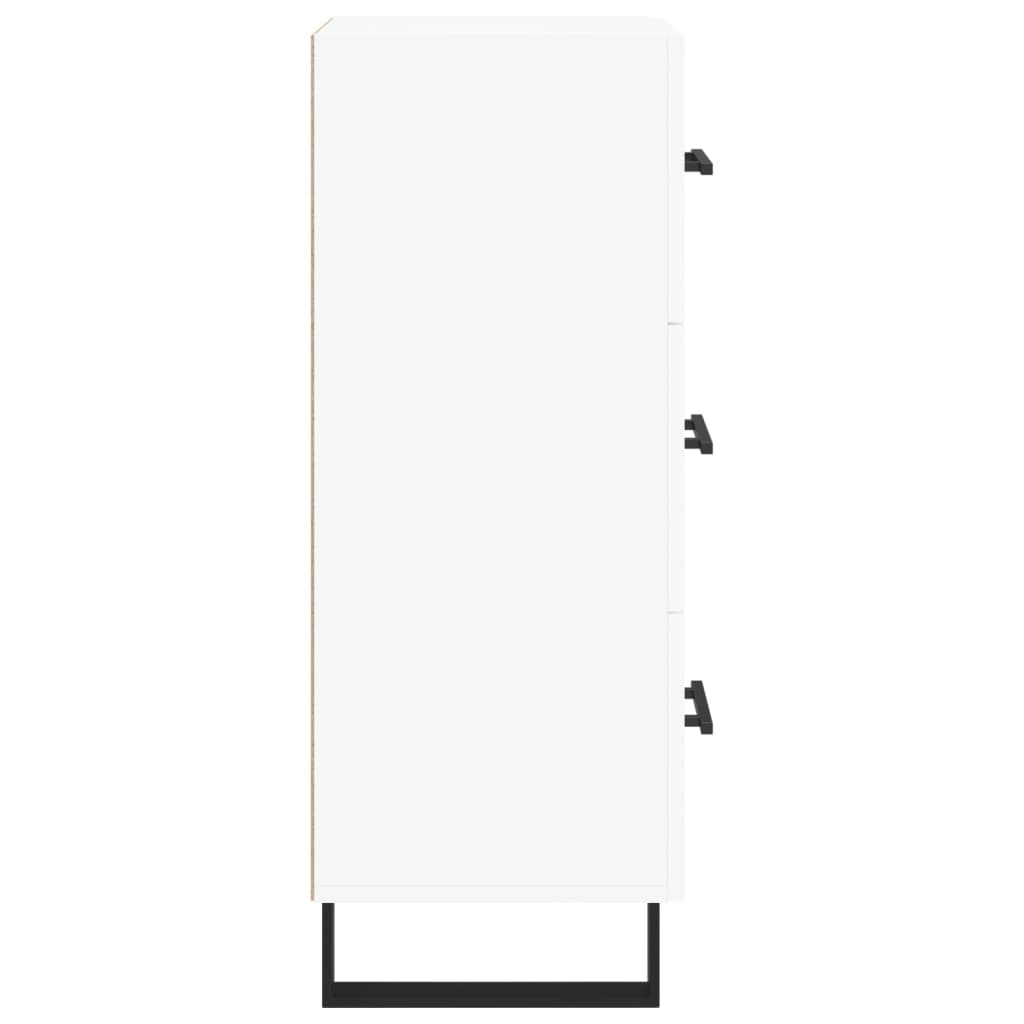 Sideboard White 34.5x34x90 cm Engineered Wood