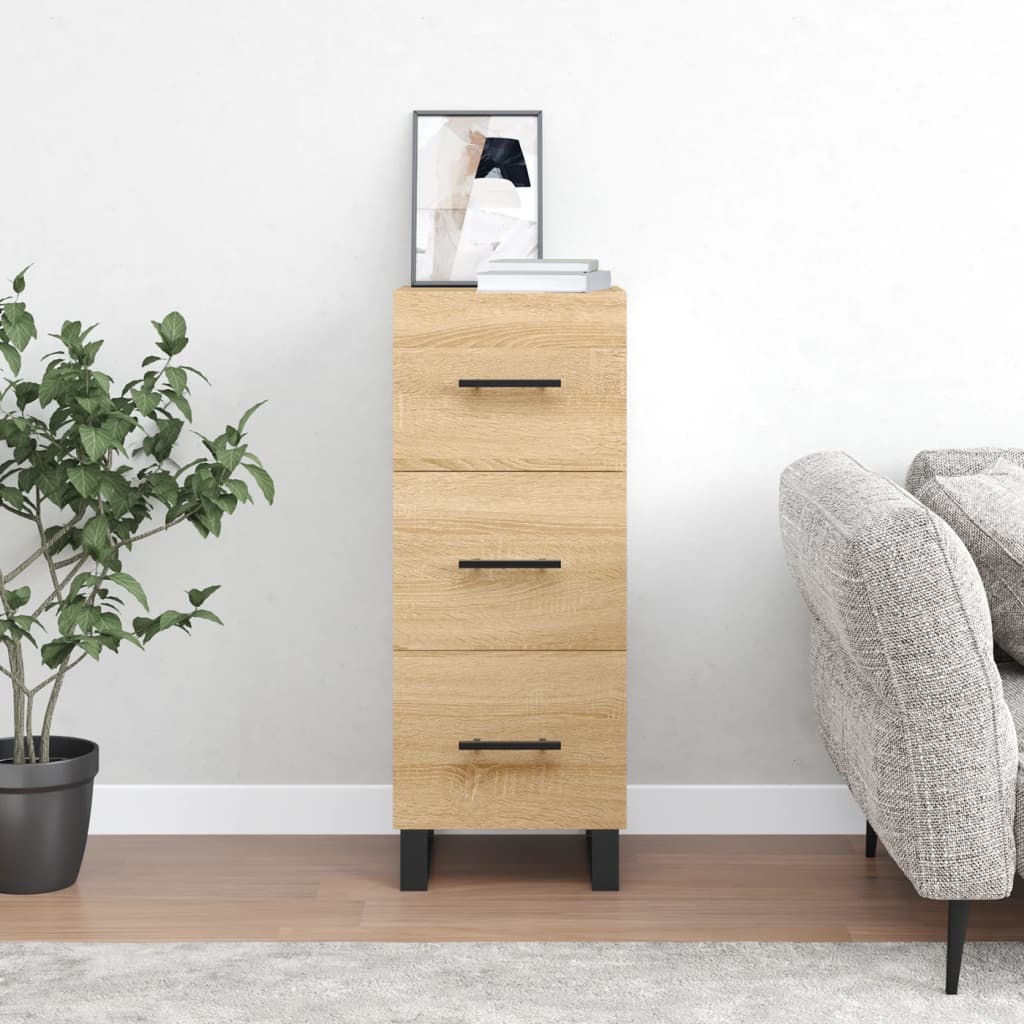 Sideboard Sonoma Oak 34.5x34x90 cm Engineered Wood
