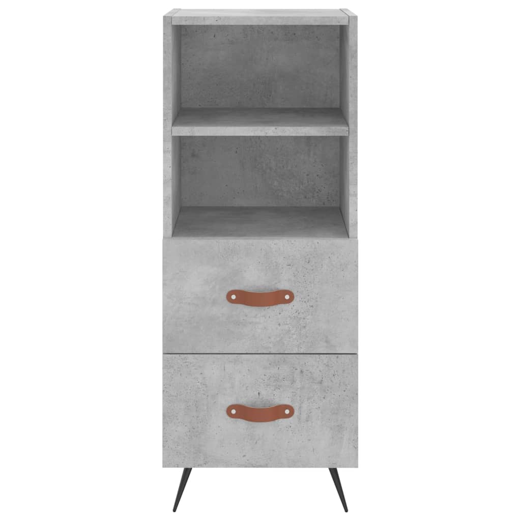 Sideboard Concrete Grey 34.5x34x90 cm Engineered Wood