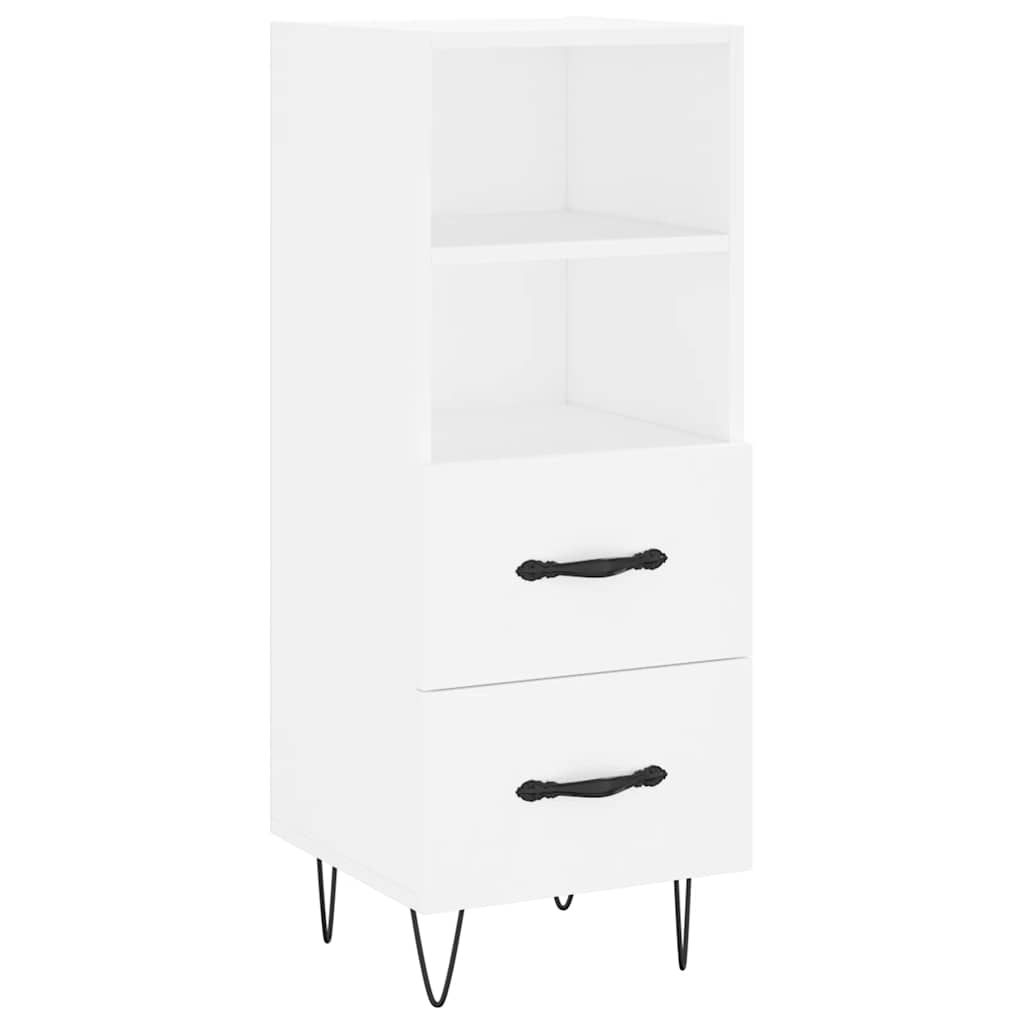 Sideboard White 34.5x34x90 cm Engineered Wood