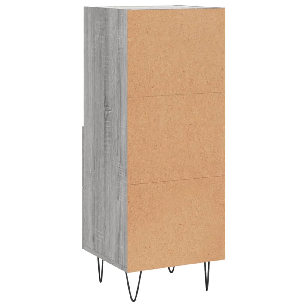 Sideboard Grey Sonoma 34.5x34x90 cm Engineered Wood