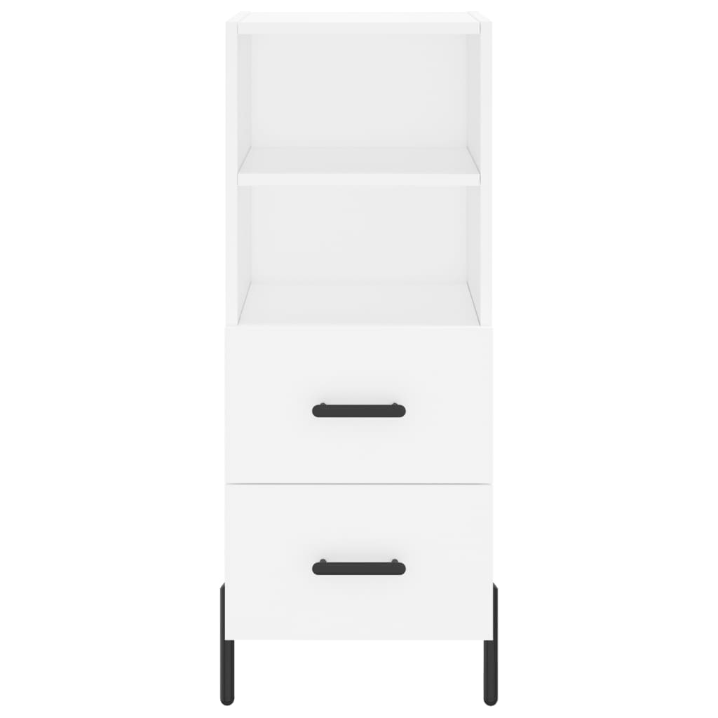 Sideboard White 34.5x34x90 cm Engineered Wood