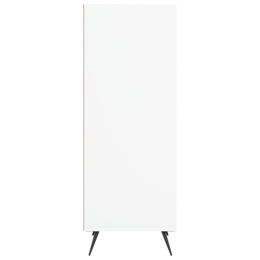 Shelf Cabinet White 34.5x32.5x90 cm Engineered Wood