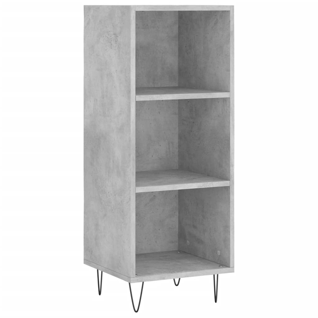 Sideboard Concrete Grey 34.5x32.5x90 cm Engineered Wood