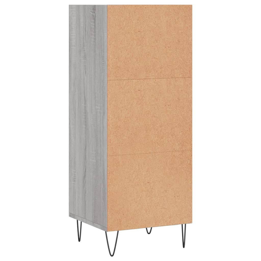 Sideboard Grey Sonoma 34.5x32.5x90 cm Engineered Wood