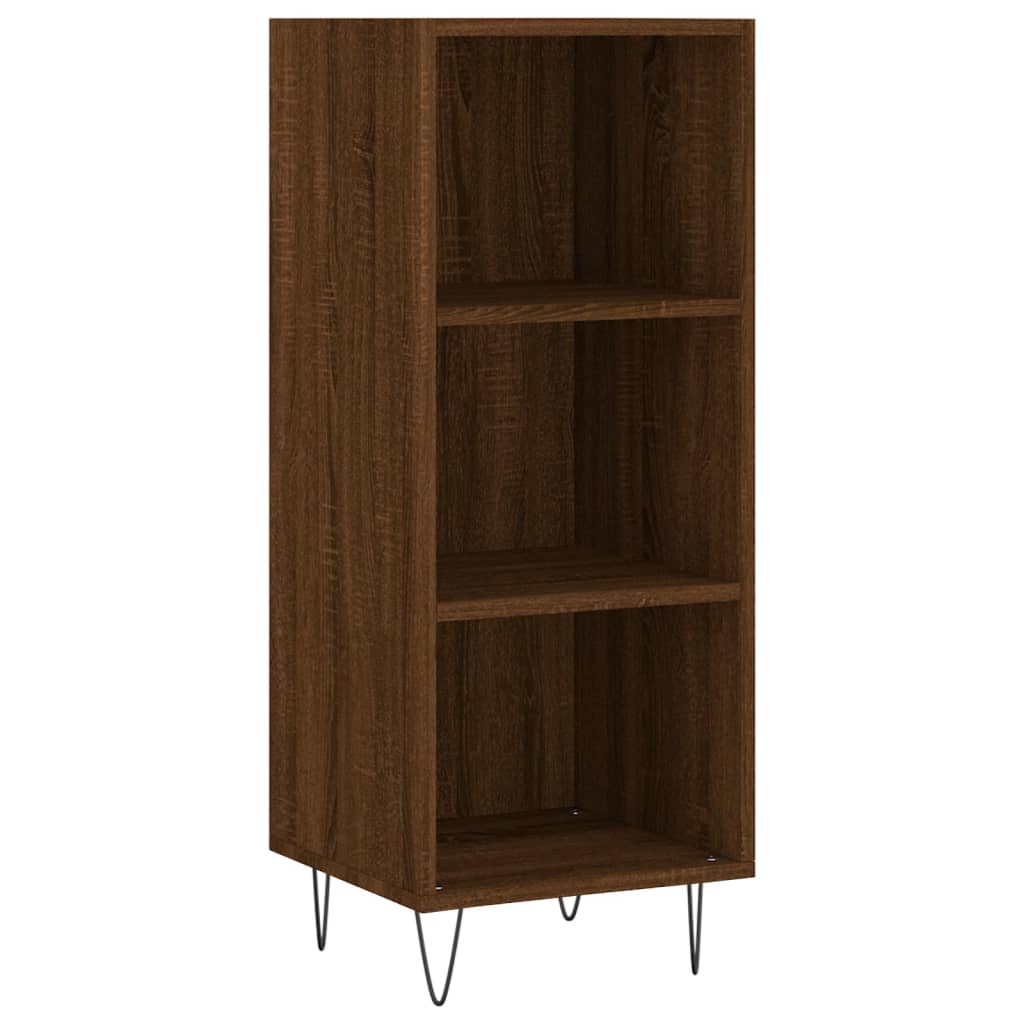 Sideboard Brown Oak 34.5x32.5x90 cm Engineered Wood