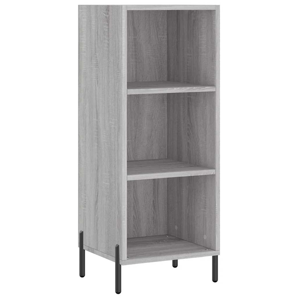 Sideboard Grey Sonoma 34.5x32.5x90 cm Engineered Wood