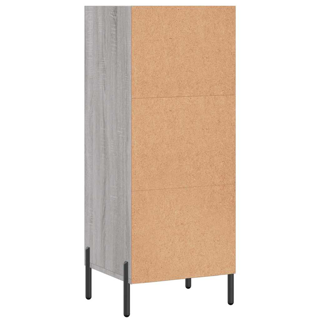 Sideboard Grey Sonoma 34.5x32.5x90 cm Engineered Wood