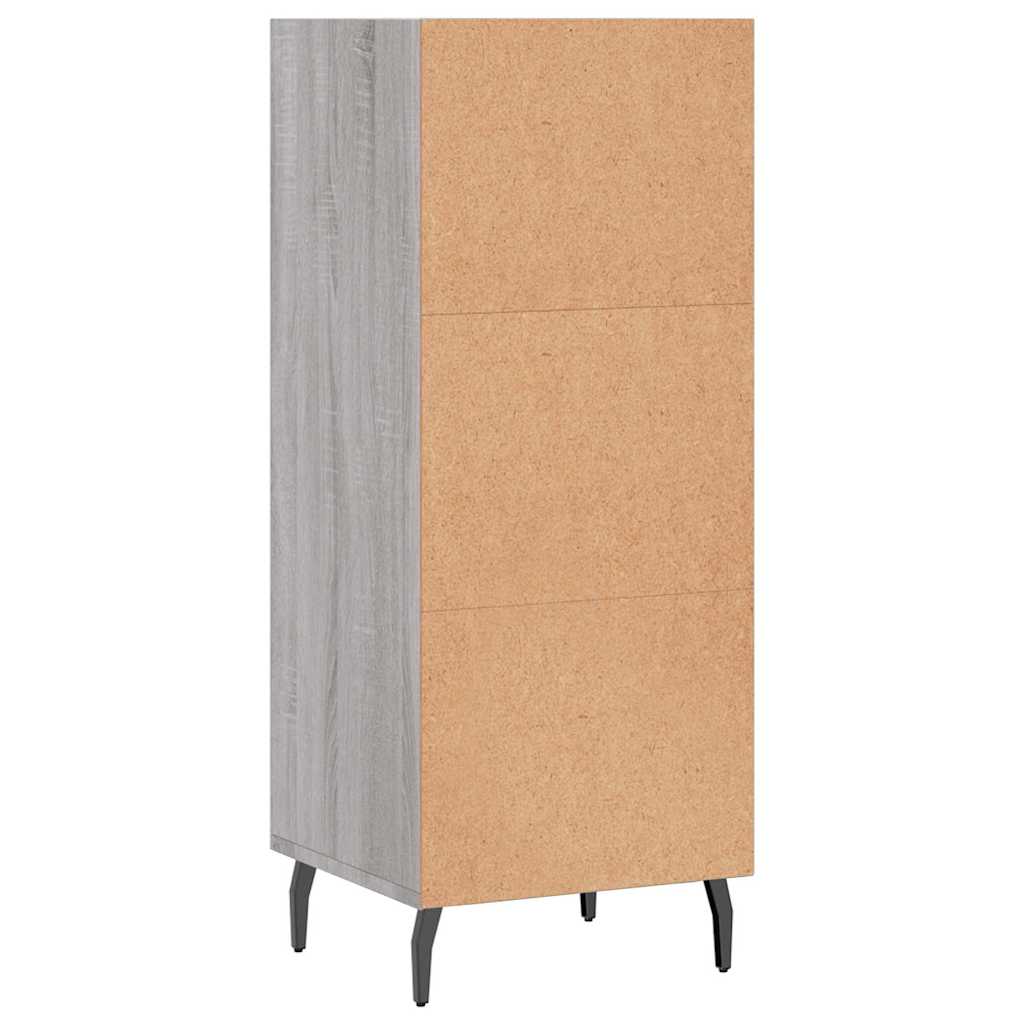Sideboard Grey Sonoma 34.5x32.5x90 cm Engineered Wood
