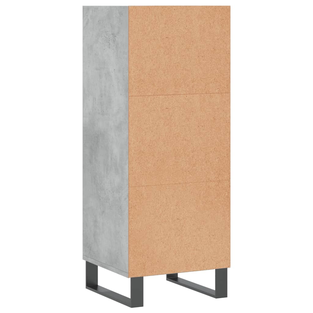Sideboard Concrete Grey 34.5x32.5x90 cm Engineered Wood