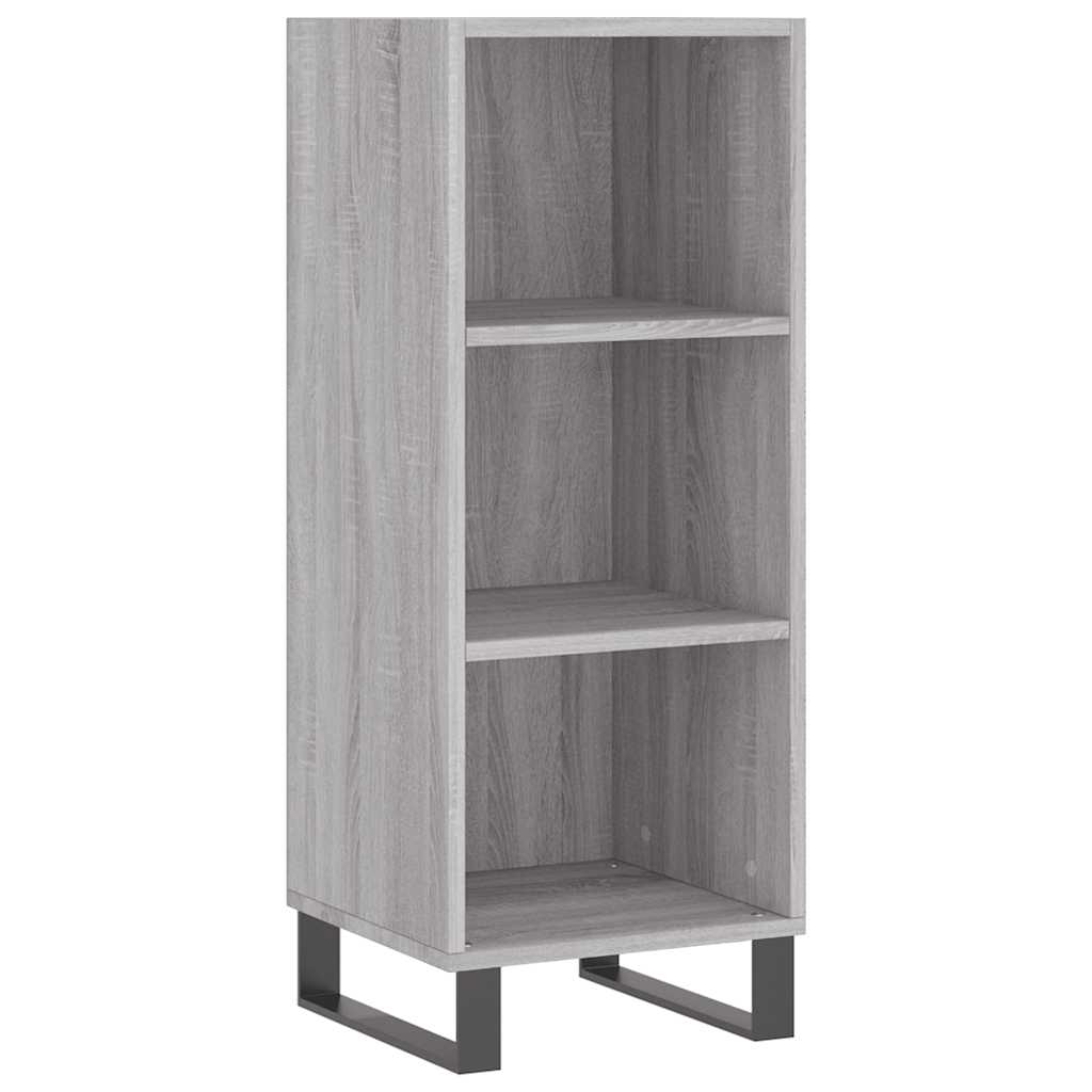 Sideboard Grey Sonoma 34.5x32.5x90 cm Engineered Wood