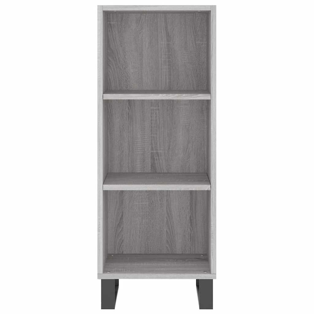 Sideboard Grey Sonoma 34.5x32.5x90 cm Engineered Wood