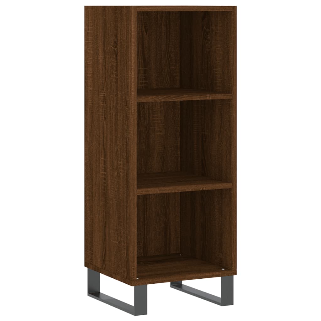 Sideboard Brown Oak 34.5x32.5x90 cm Engineered Wood