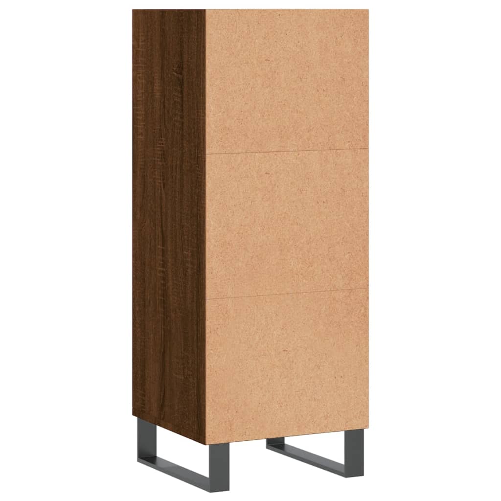 Sideboard Brown Oak 34,5x32,5x90 cm Engineered Wood