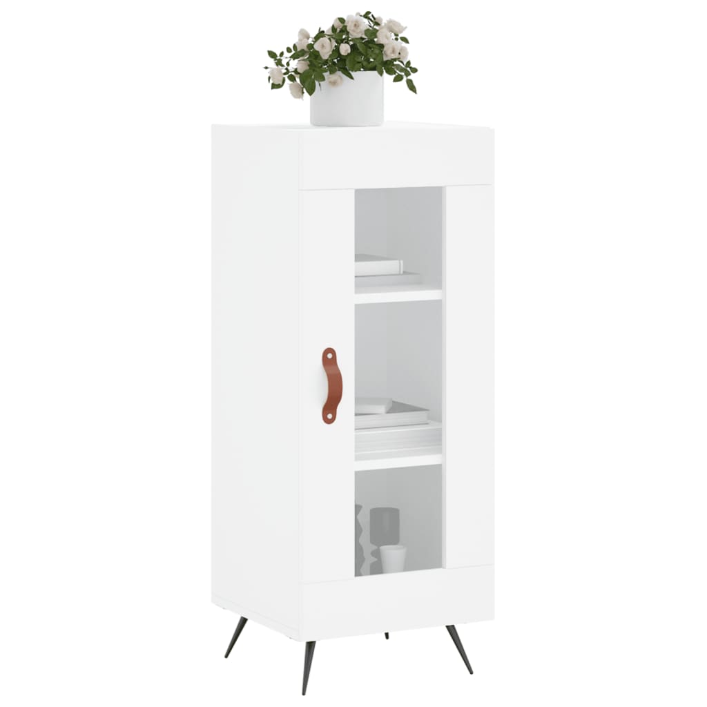 Sideboard White 34.5x34x90 cm Engineered Wood