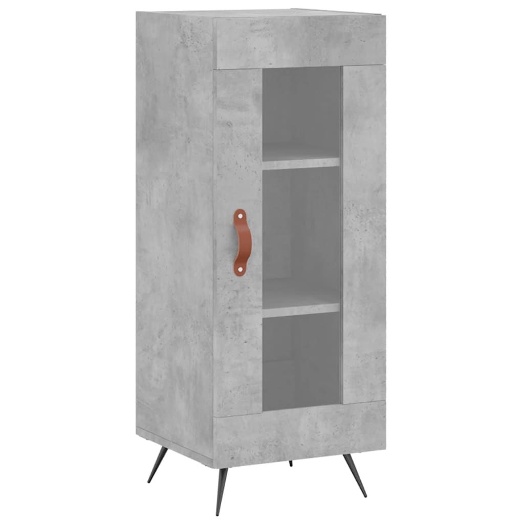 Sideboard Concrete Grey 34.5x34x90 cm Engineered Wood