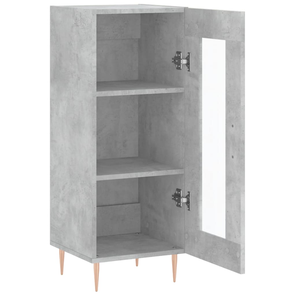 Sideboard Concrete Grey 34.5x34x90 cm Engineered Wood
