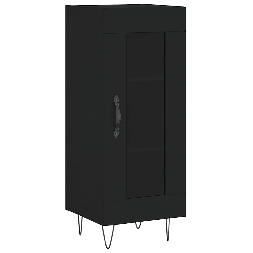 Sideboard Black 34.5x34x90 cm Engineered Wood