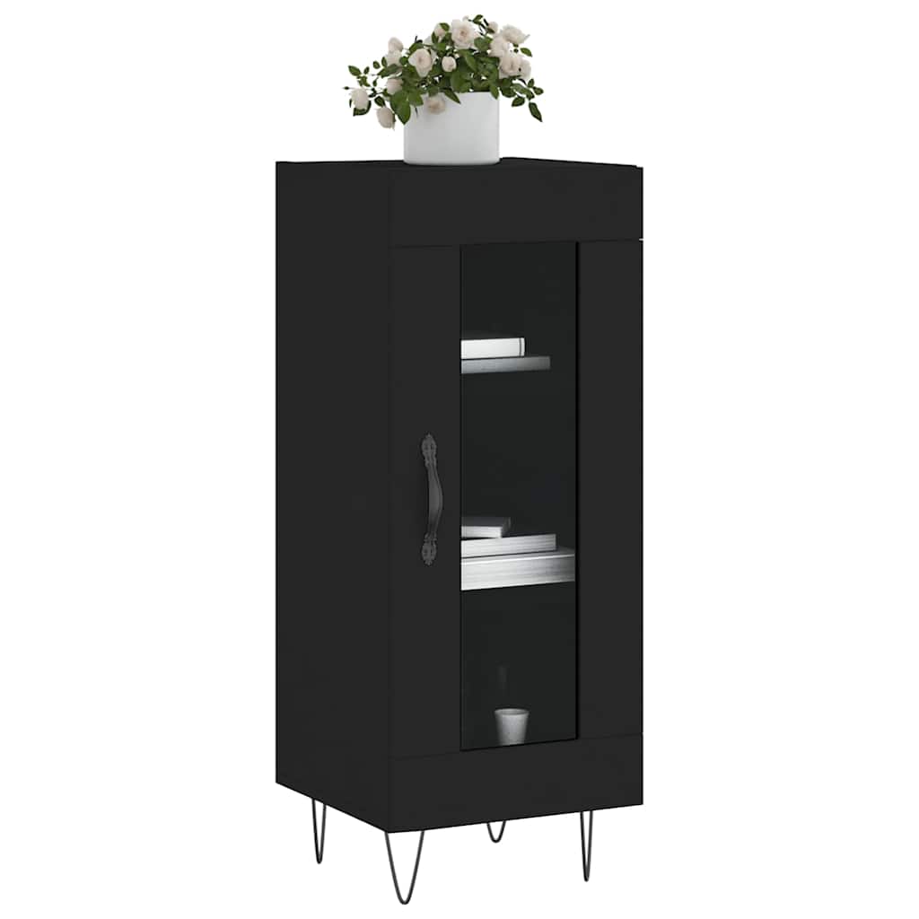 Sideboard Black 34.5x34x90 cm Engineered Wood