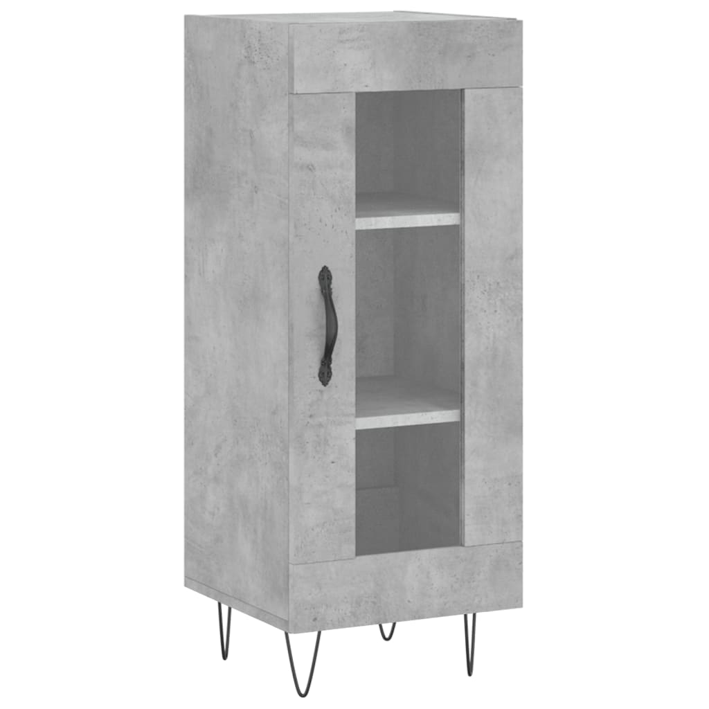 Sideboard Concrete Grey 34.5x34x90 cm Engineered Wood