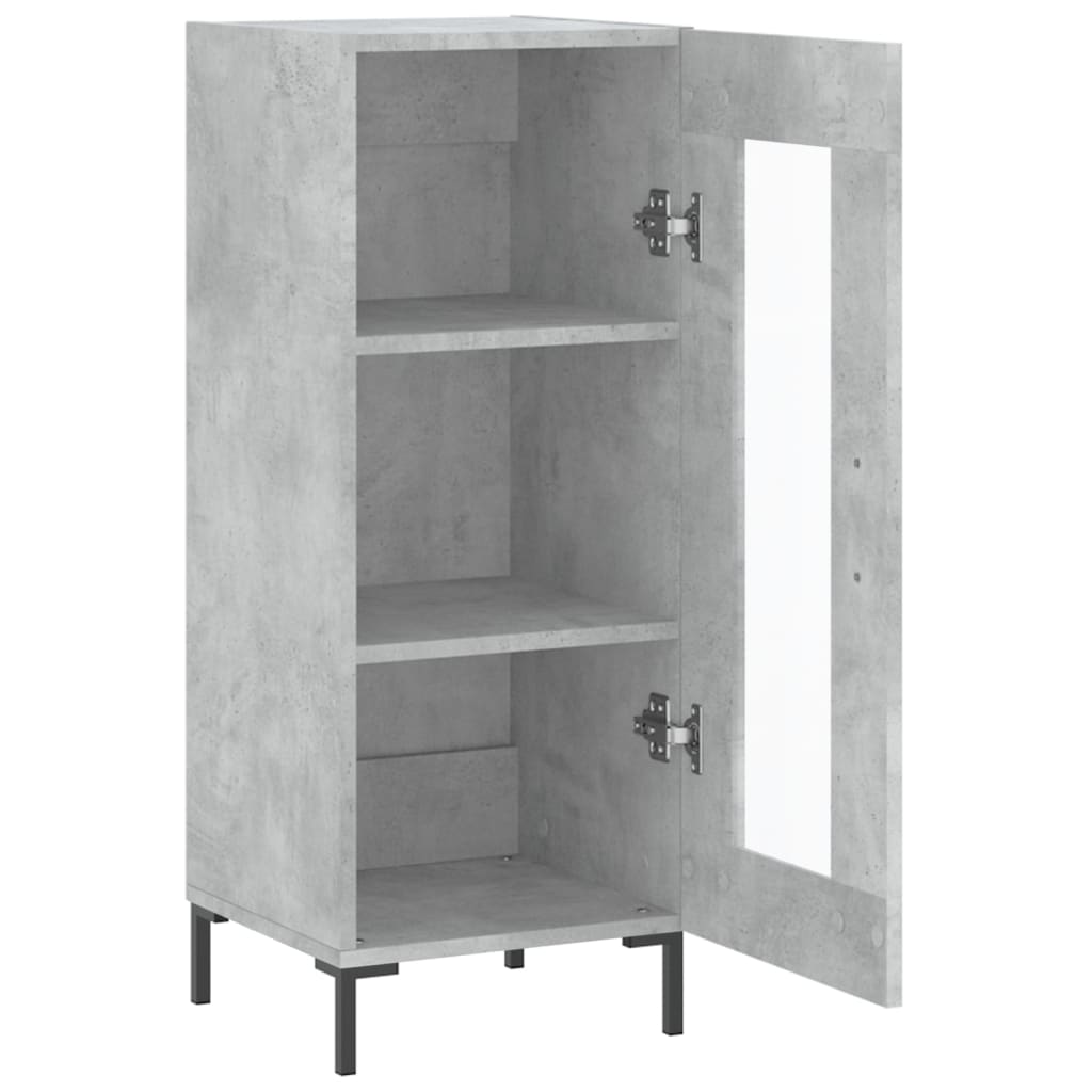 Sideboard Concrete Grey 34.5x34x90 cm Engineered Wood