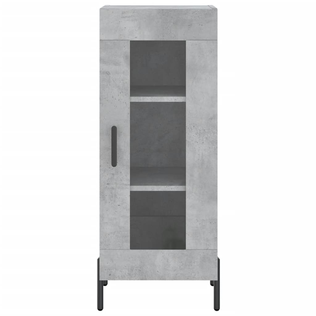 Sideboard Concrete Grey 34,5x34x90 cm Engineered Wood