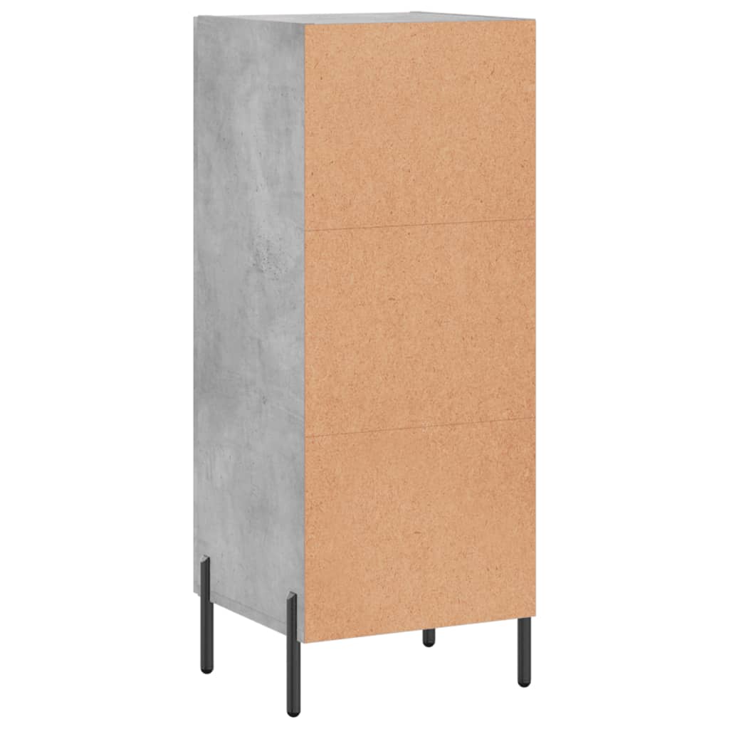 Sideboard Concrete Grey 34.5x34x90 cm Engineered Wood