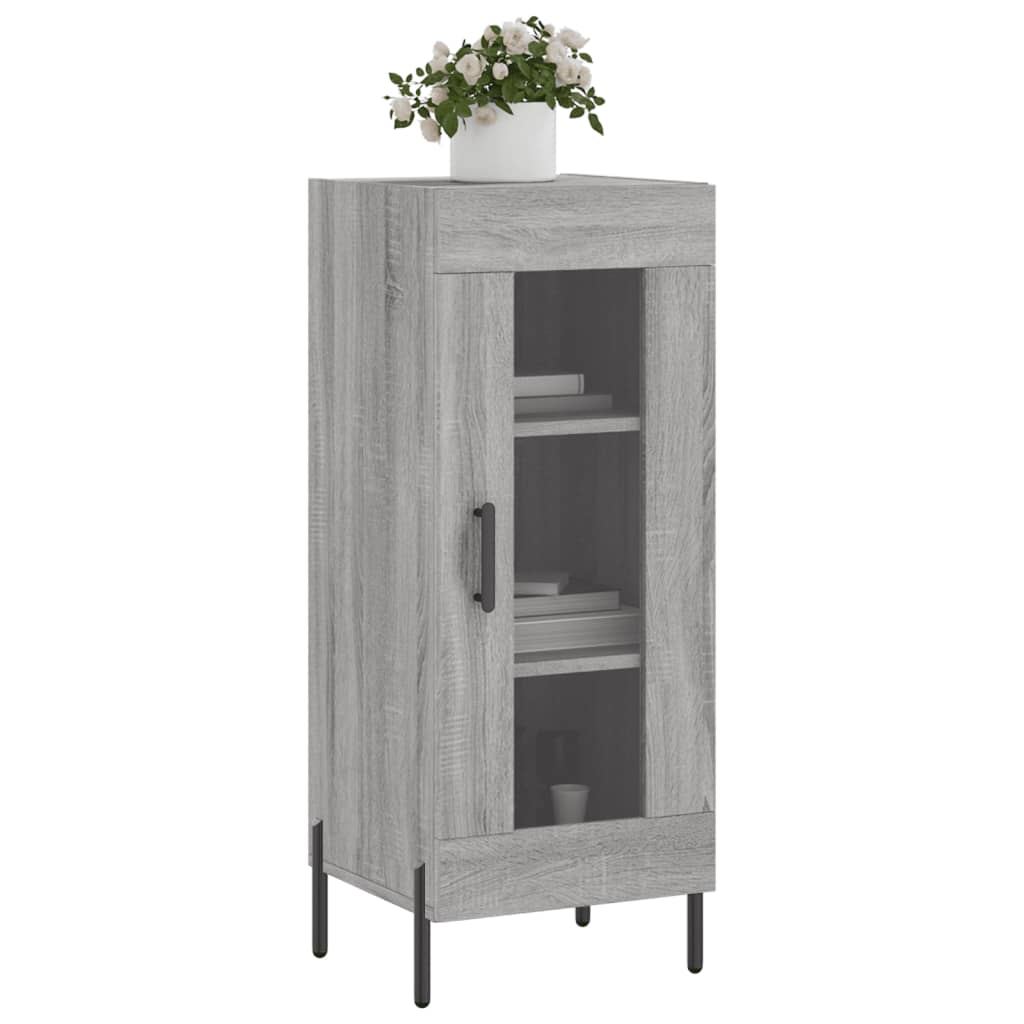 Sideboard Grey Sonoma 34.5x34x90 cm Engineered Wood