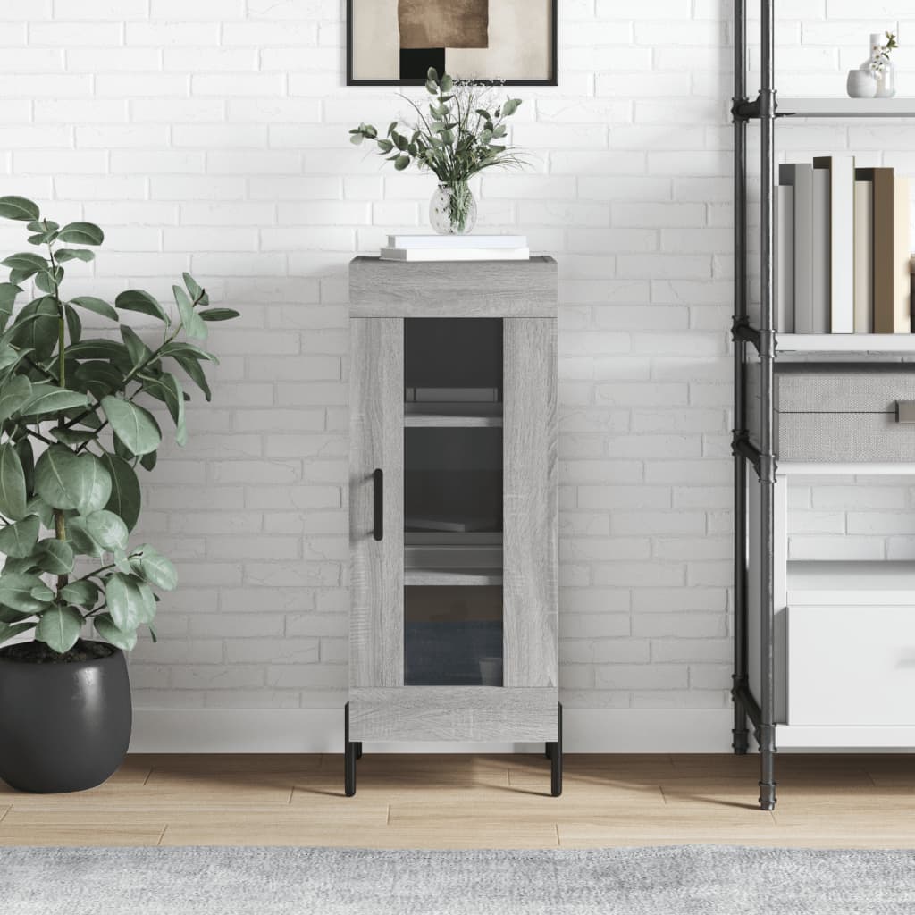 Sideboard Grey Sonoma 34.5x34x90 cm Engineered Wood