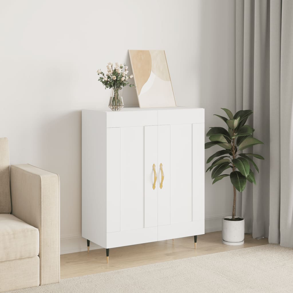 Sideboard White 69,5x34x90 cm Engineered Wood