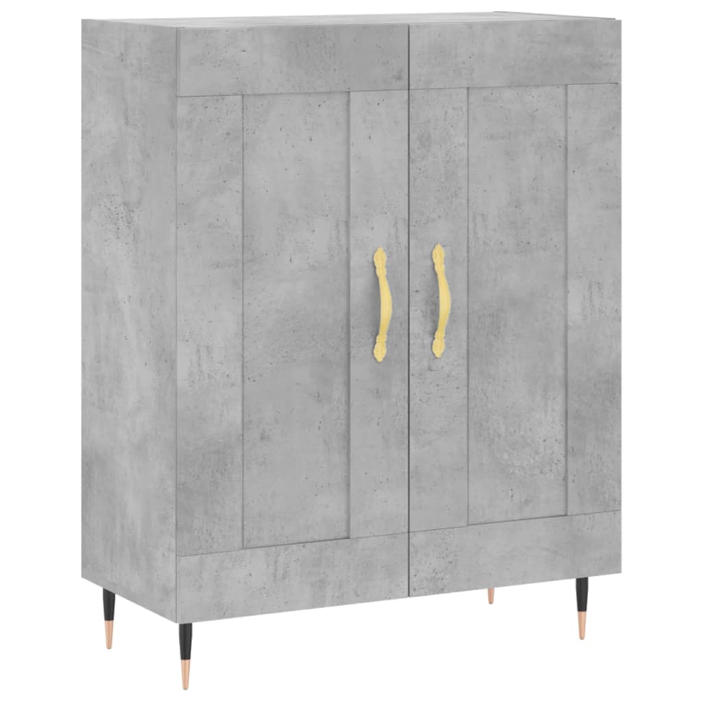 Sideboard Concrete Grey 69,5x34x90 cm Engineered Wood