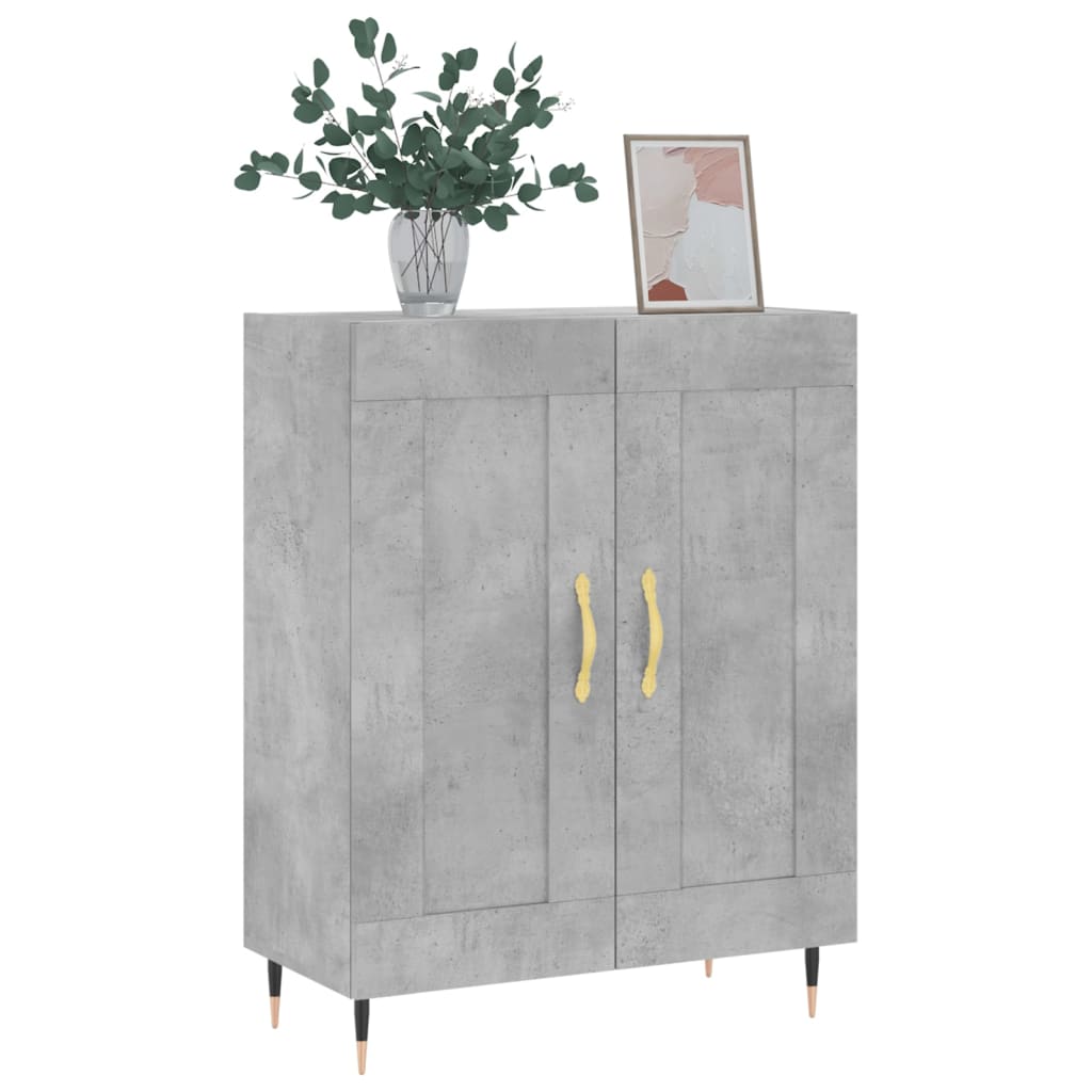 Sideboard Concrete Grey 69,5x34x90 cm Engineered Wood