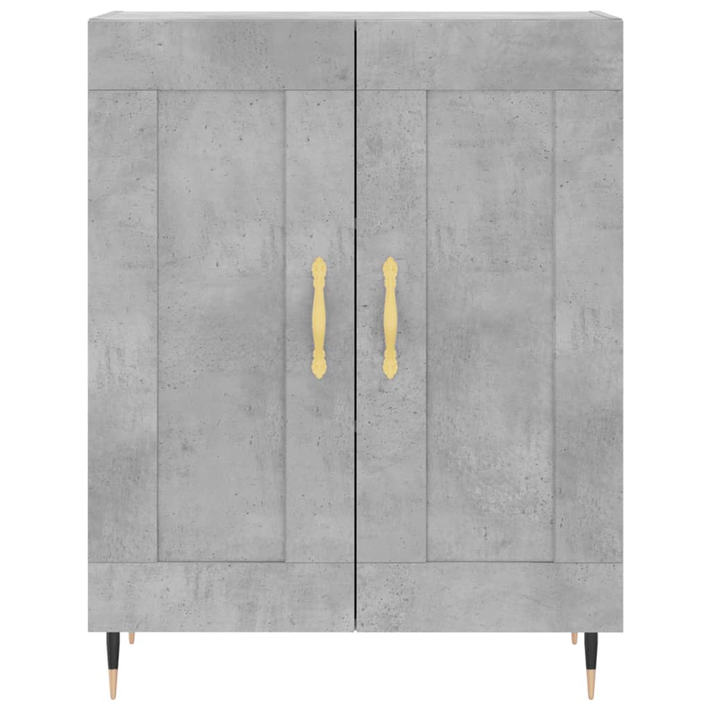 Sideboard Concrete Grey 69,5x34x90 cm Engineered Wood