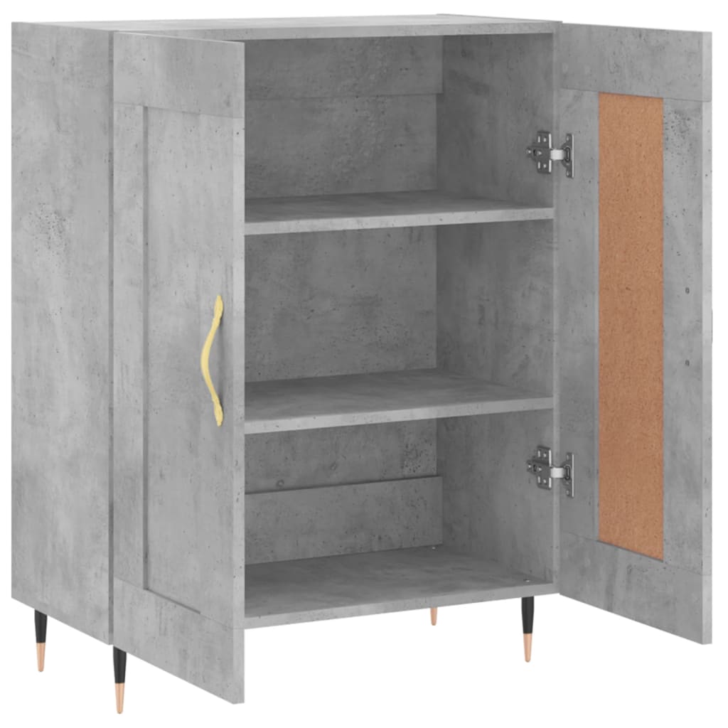 Sideboard Concrete Grey 69,5x34x90 cm Engineered Wood