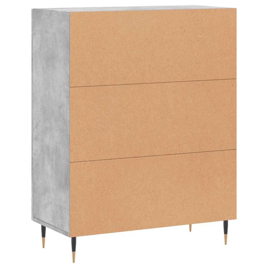 Sideboard Concrete Grey 69,5x34x90 cm Engineered Wood