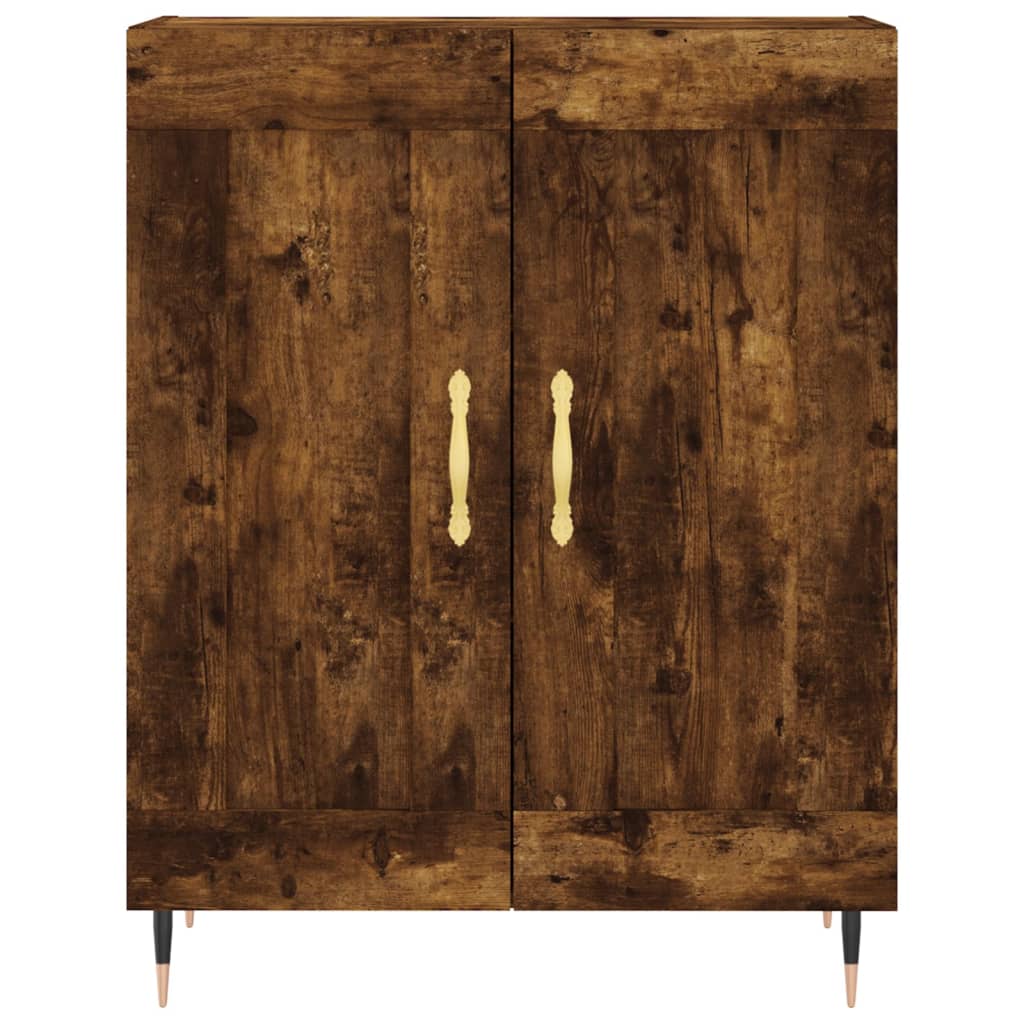Sideboard Smoked Oak 69,5x34x90 cm Engineered Wood