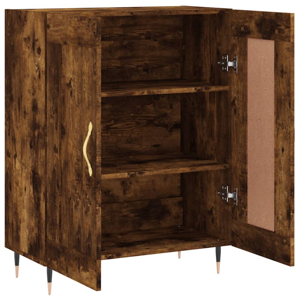 Sideboard Smoked Oak 69,5x34x90 cm Engineered Wood