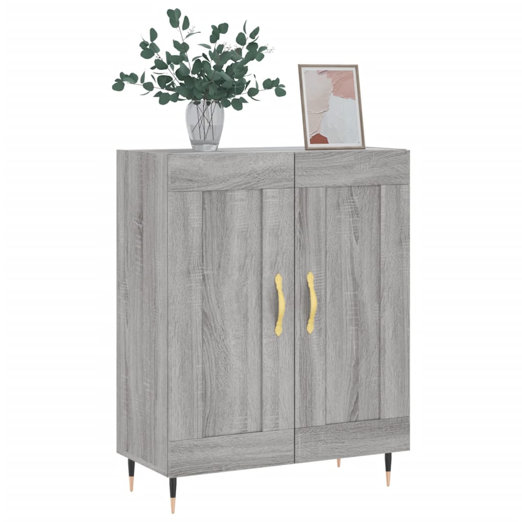 Sideboard Grey Sonoma 69,5x34x90 cm Engineered Wood
